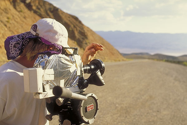 The heat in Death Valley melting the film in the camera