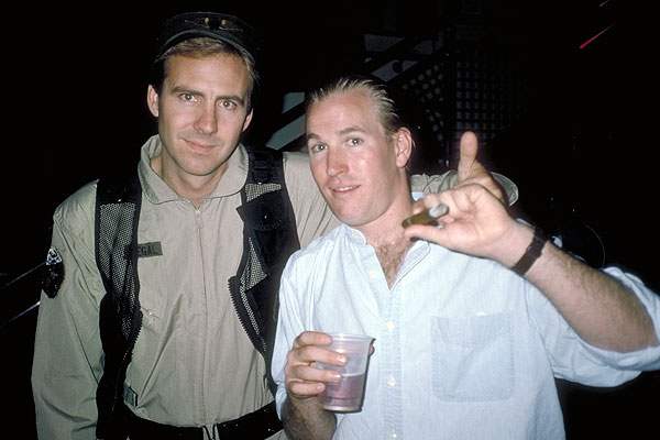 Randy Fredrick and Chris Jonson enjoy the EA wrap party 